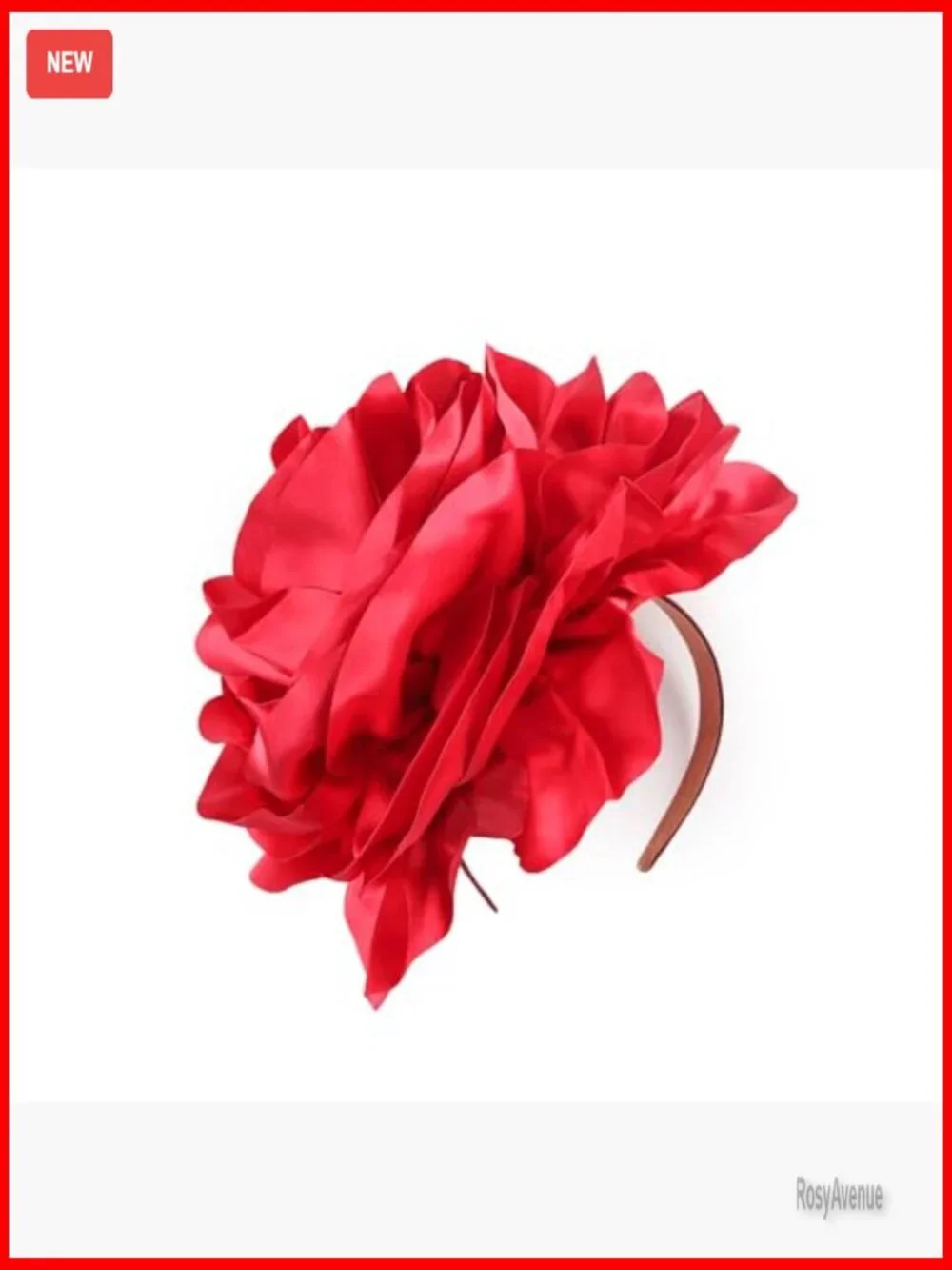 Large Flower Fascinator Derby Hat with Headband for Special Occasions